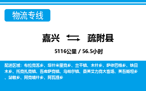 嘉興到疏附縣物流專(zhuān)線(xiàn)-嘉興至疏附縣貨運(yùn)公司